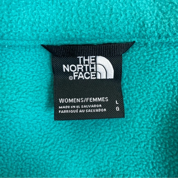 The North Face Teal Long-sleeve Quarter Zip Pullover Sweater/Jacket - Picture 6 of 9